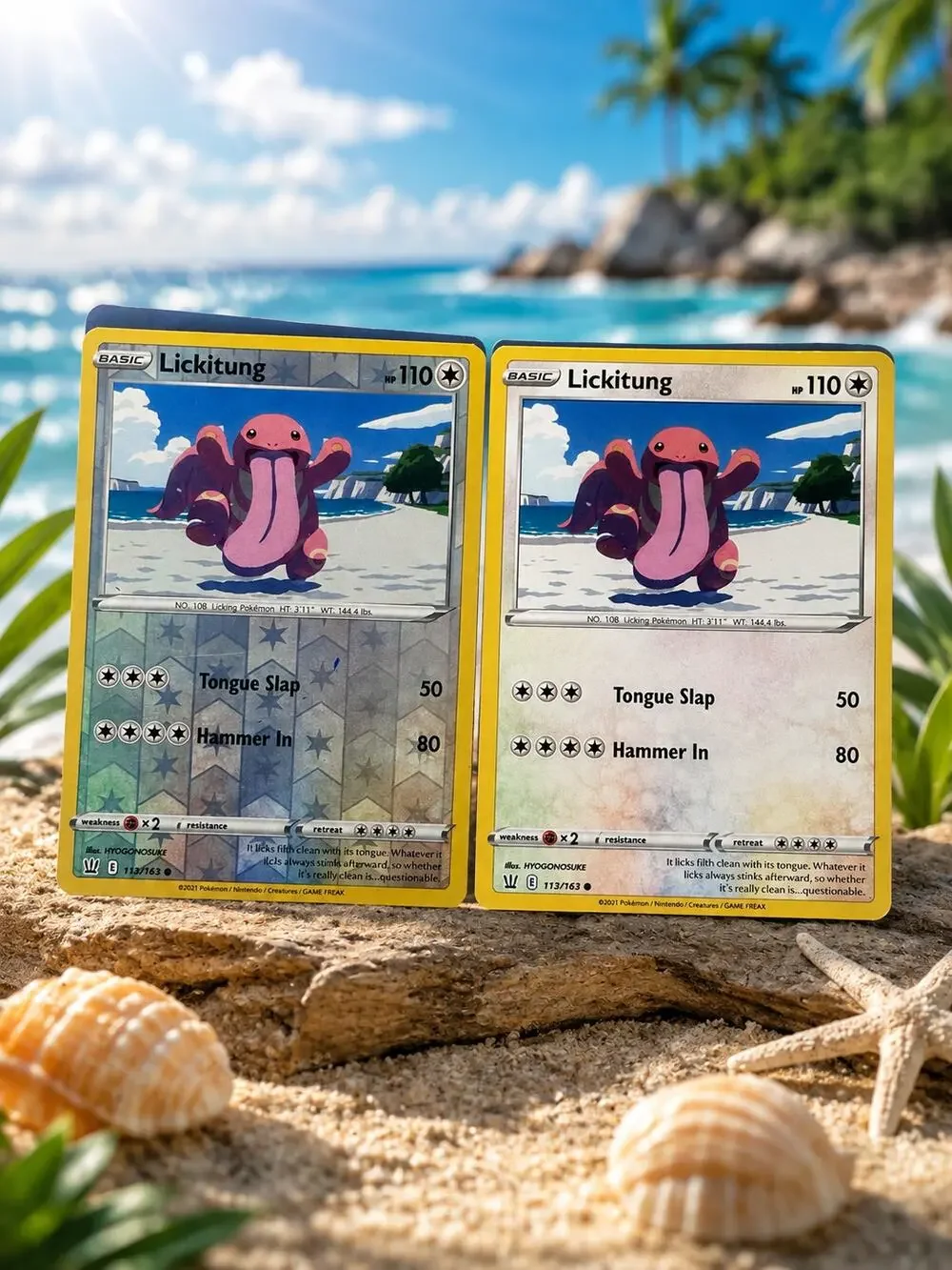 Pokémon TCG Lickitung 113/163 Battle Styles Reverse Holo & Regular Card Lot NM